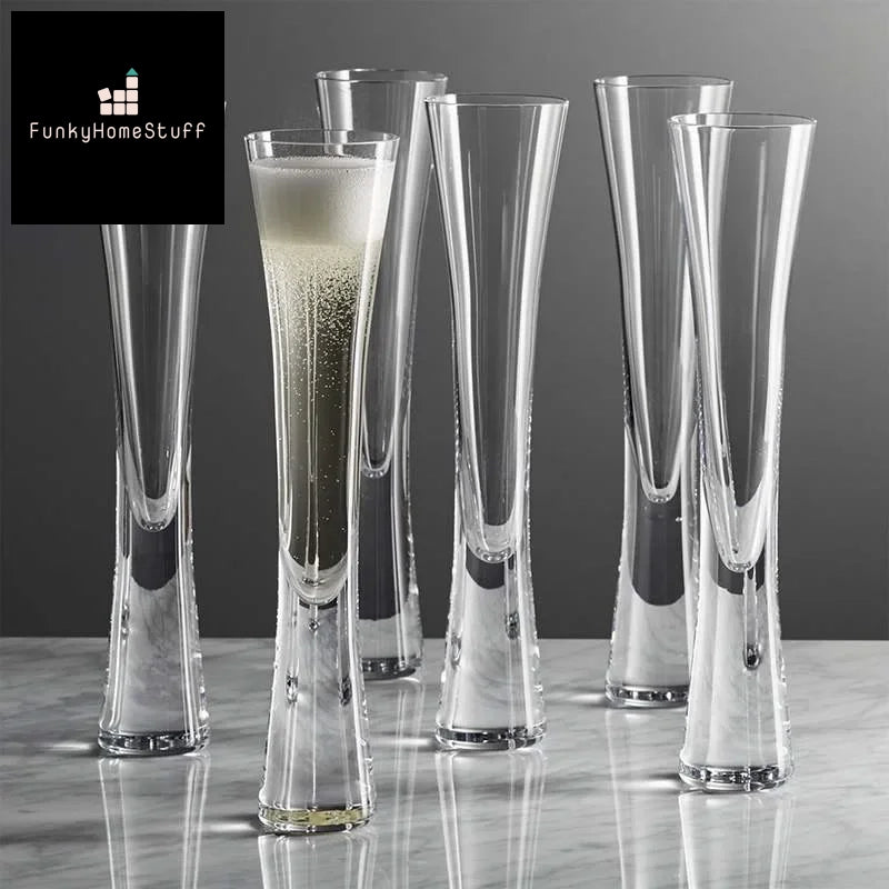 Elegant Glitter Champagne Flutes