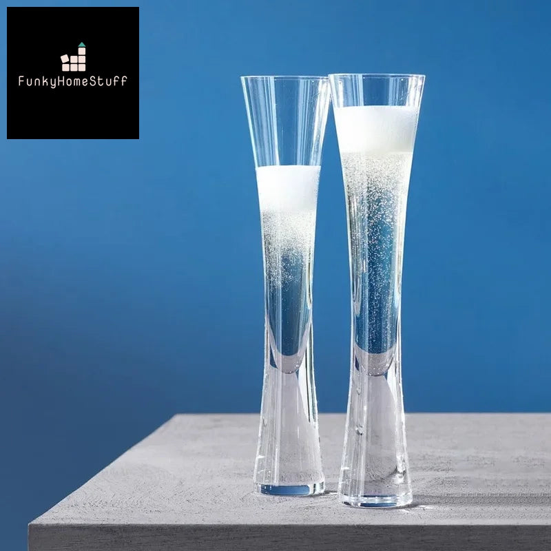 Elegant Glitter Champagne Flutes
