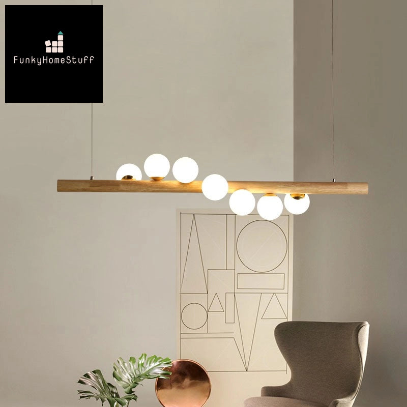 Modern Minimalist Wood Chandelier