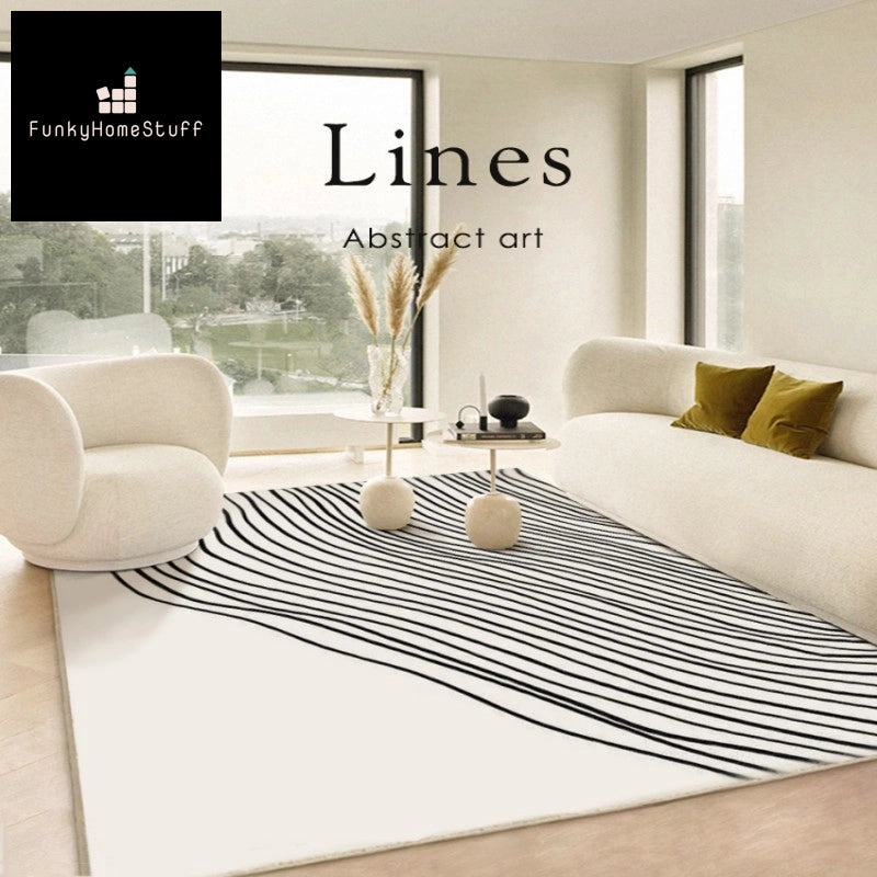 Luxury Abstract Lines Minimalist Plush Non-Slip Rugs -