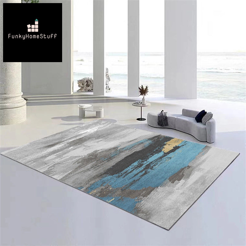 Modern Nordic Abstract Living Room Rug Non-slip Rug