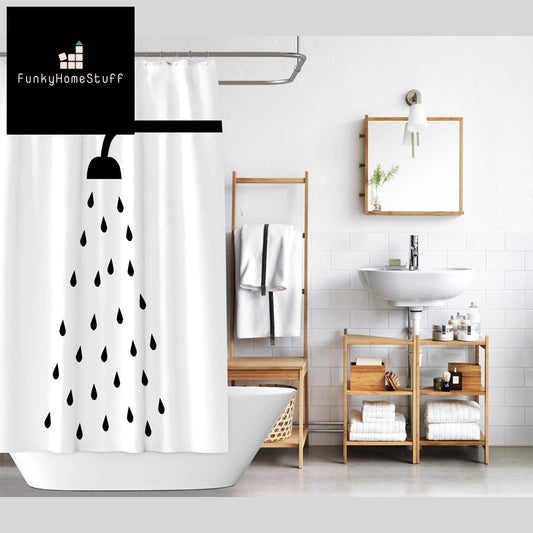 Waterproof Shower Curtain - Modern & Simple Design