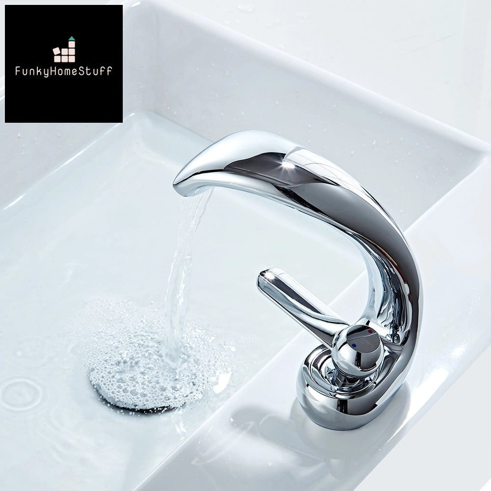 Elegant Modern Gold Brass Bathroom Faucet