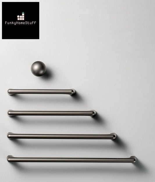 Modern Nordic Matte Gray Cabinet Handle