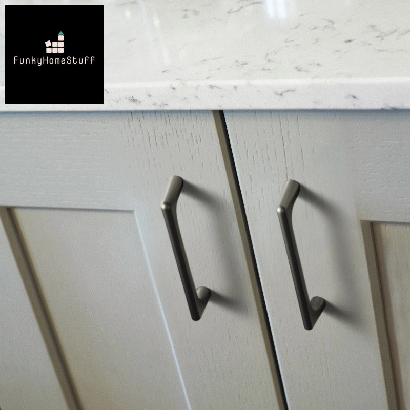 Modern Nordic Matte Gray Cabinet Handle