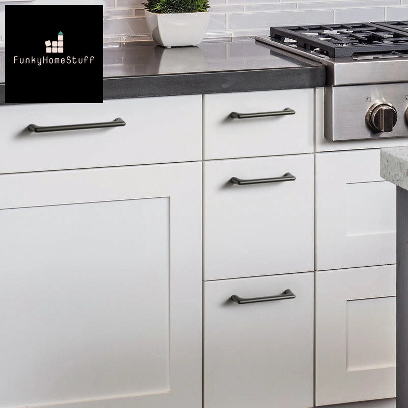 Modern Nordic Matte Gray Cabinet Handle