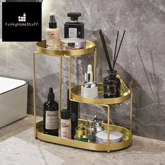 Luxury Nordic Desktop Cosmetic Storage Shelf