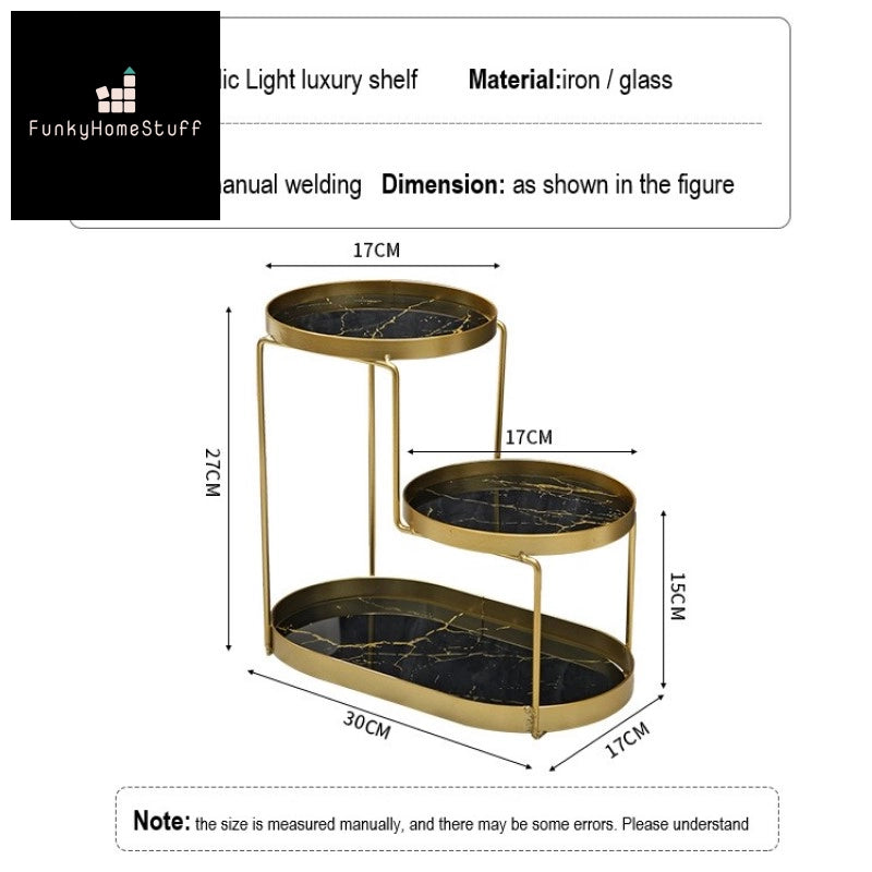 Luxury Nordic Desktop Cosmetic Storage Shelf