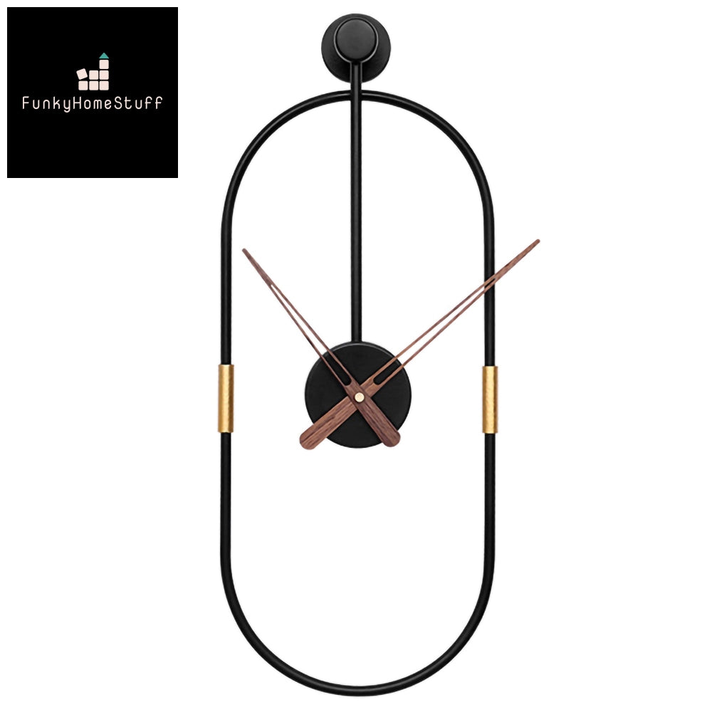 Modern Minimalist 3D Iron Art Silent Wall Clock