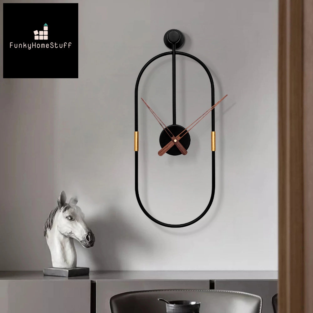 Modern Minimalist 3D Iron Art Silent Wall Clock