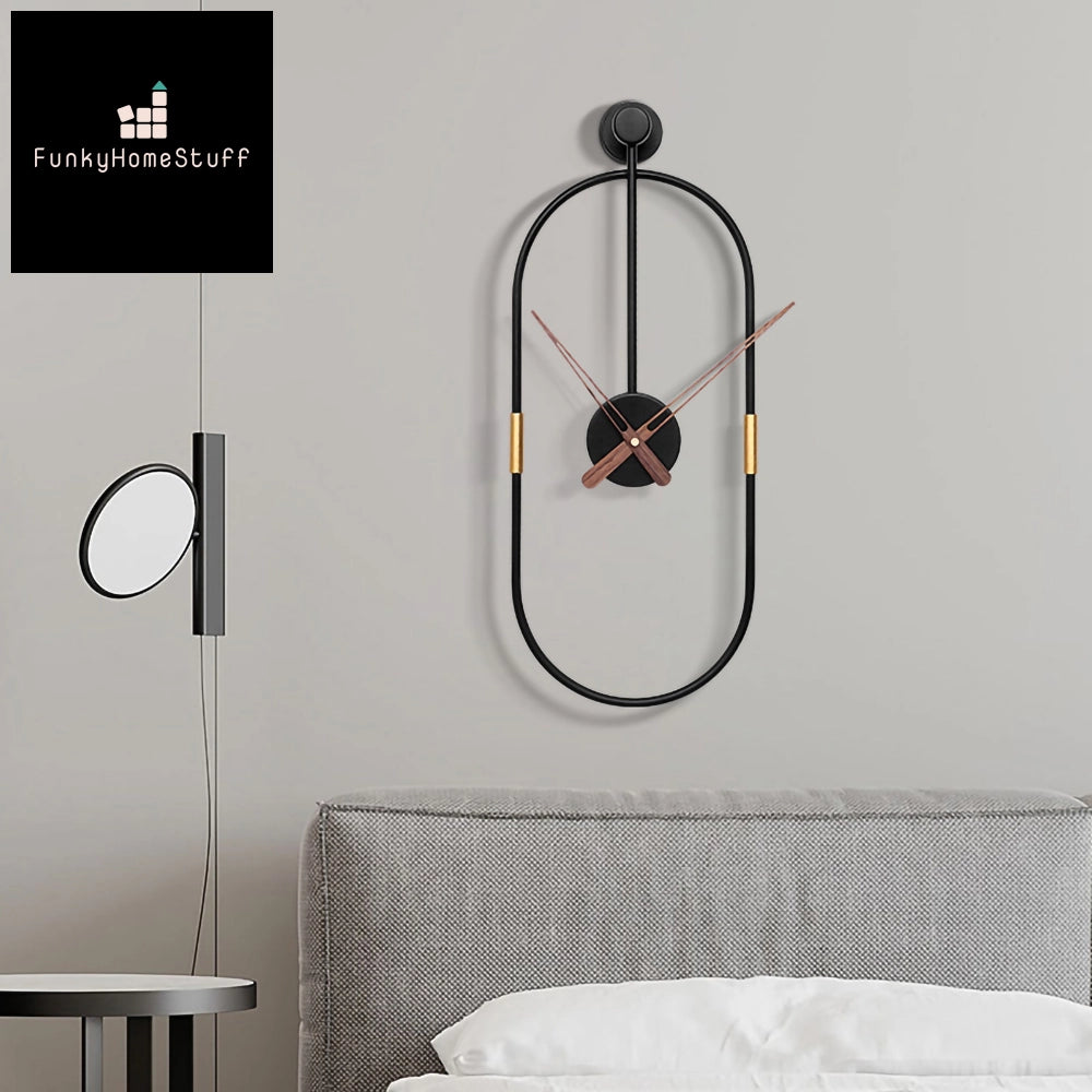 Modern Minimalist 3D Iron Art Silent Wall Clock