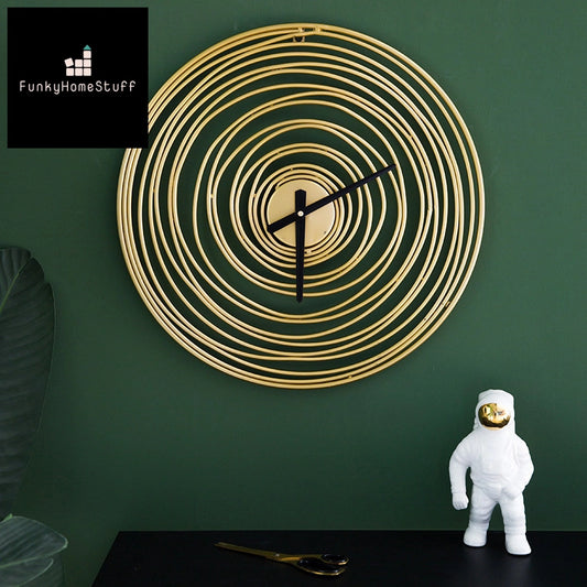 Nordic Annual Ring Wall Clock - Gold - 20 inches