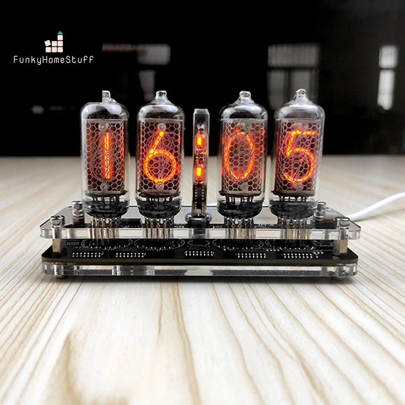 IN-8 Nixie Glow Tube Clock with Remote Controller