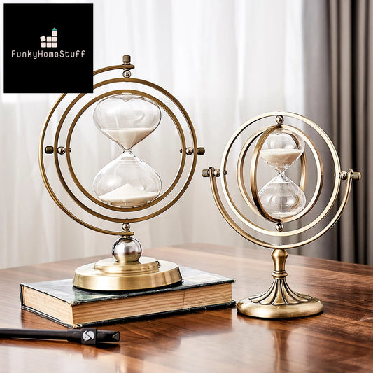 Retro Metal Hourglass Timer - Creative Nordic Design