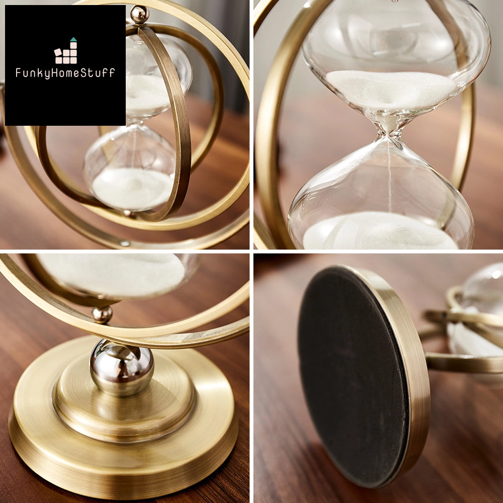 Retro Metal Hourglass Timer - Creative Nordic Design