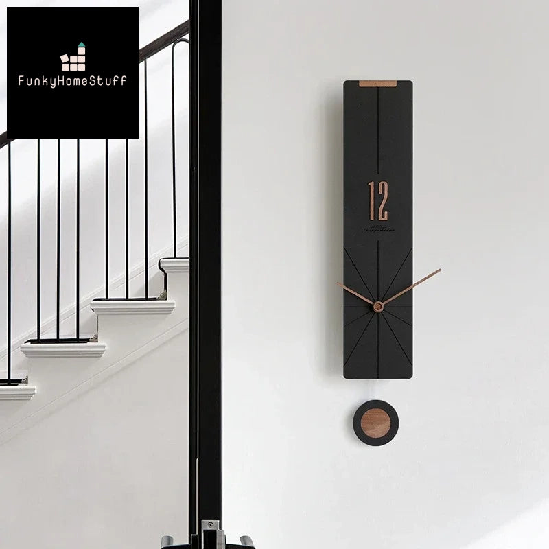 Modern Minimalist Slim Design Wall Clock Art