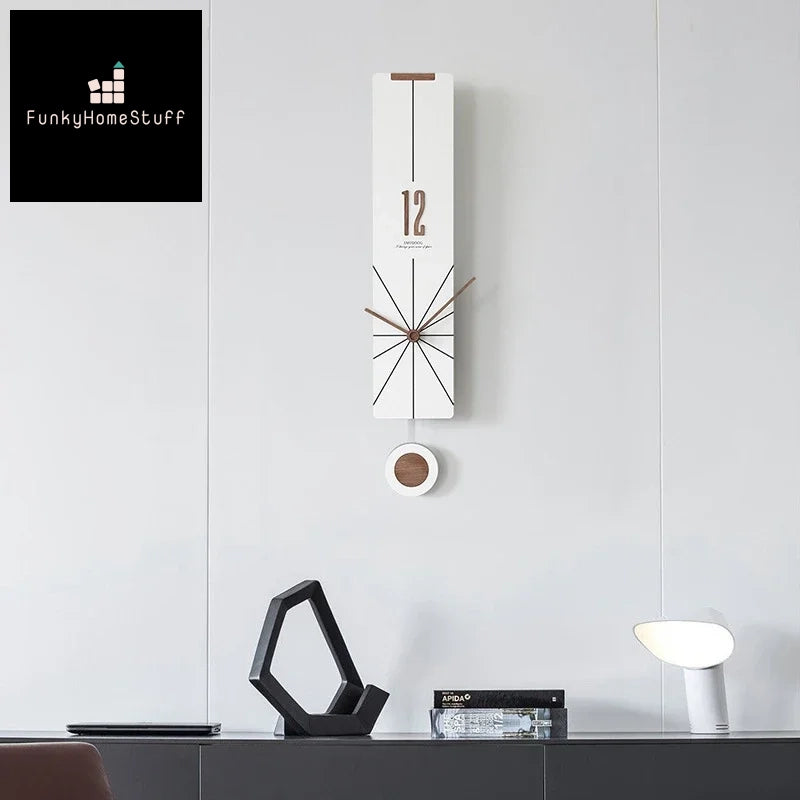 Modern Minimalist Slim Design Wall Clock Art