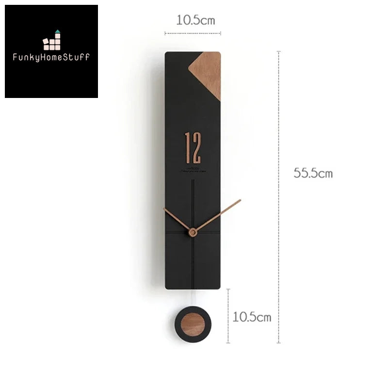 Modern Minimalist Slim Design Wall Clock Art