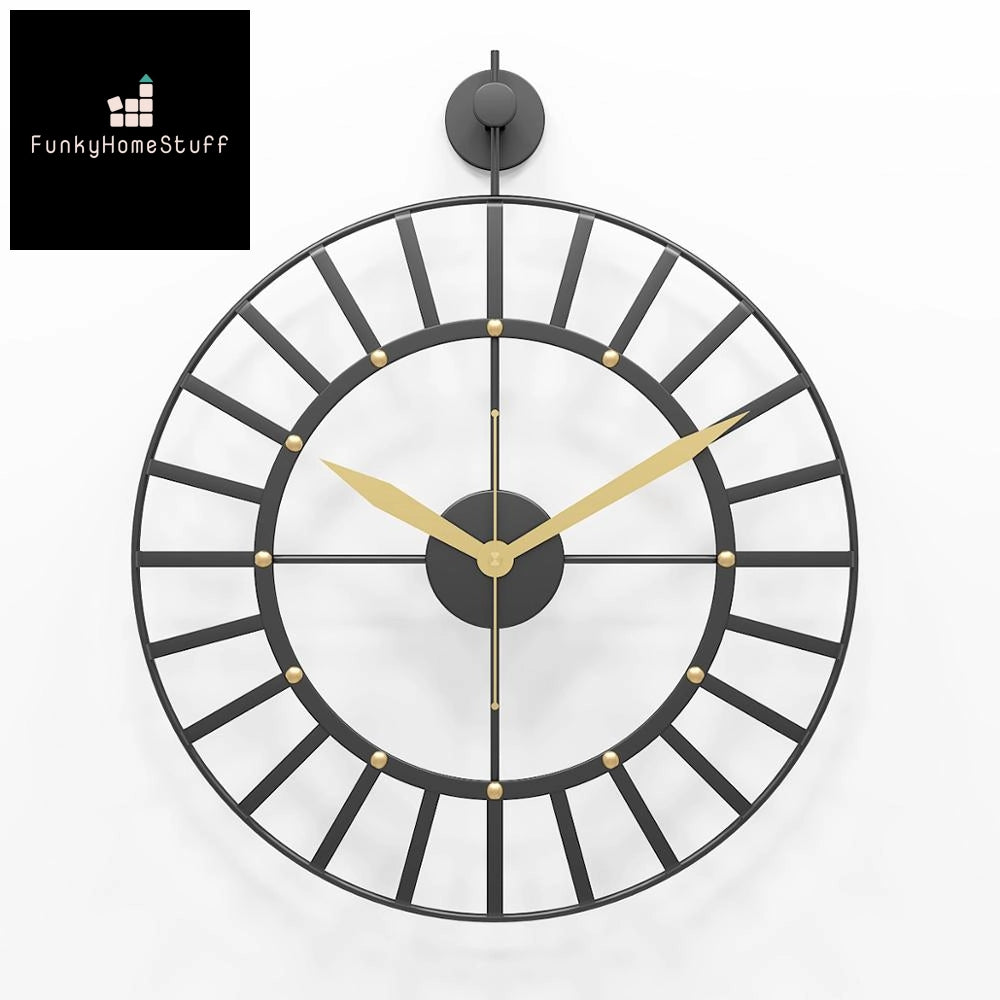 Modern Minimalist Round Nordic Wall Clock - 50cm Silent Design