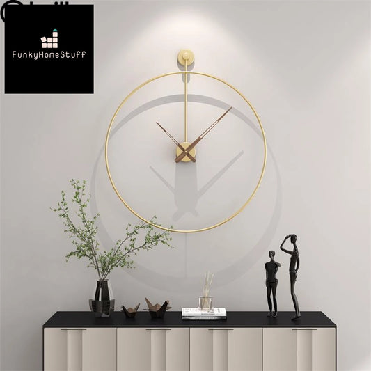 Large Nordic Wall Clock with Creative Spanish Design