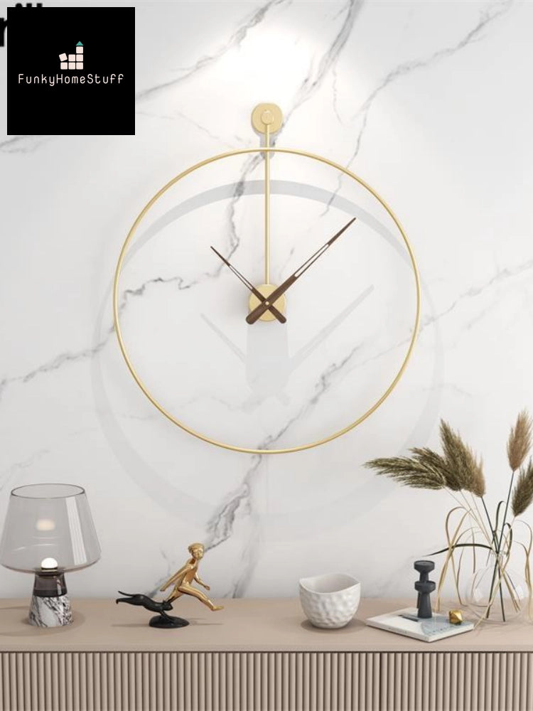 Large Nordic Wall Clock with Creative Spanish Design