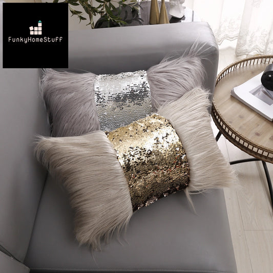 Luxury Sequin Pillow Cover 30x50cm