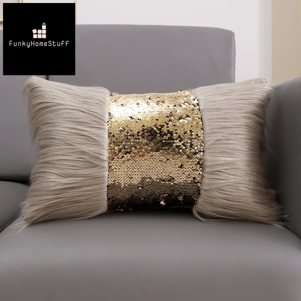 Luxury Sequin Pillow Cover 30x50cm