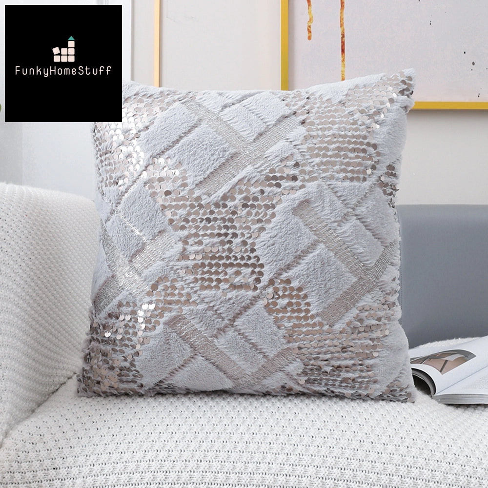 Luxury Sequin Pillow Cover 30x50cm