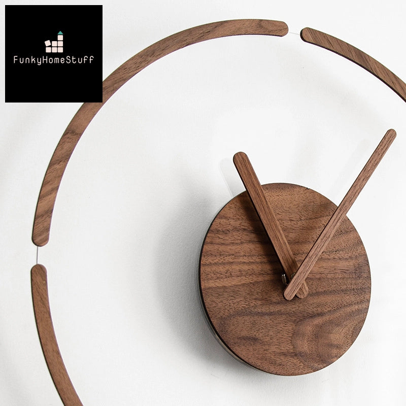 Modern Nordic Solid Wood Wall Clock