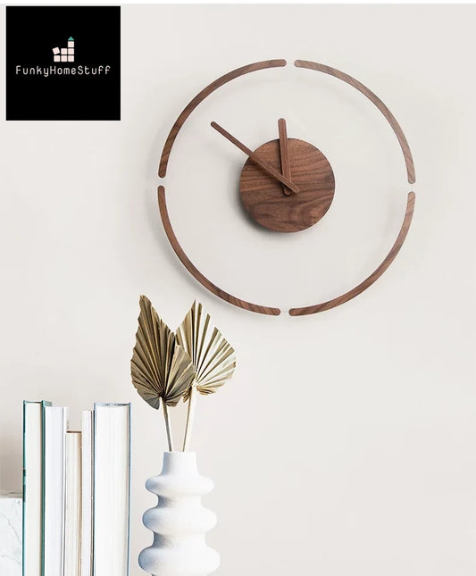 Modern Nordic Solid Wood Wall Clock