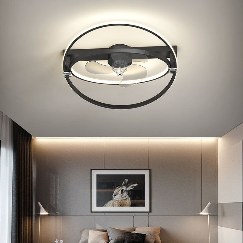 Sleek & Modern LED Ceiling Fan Light Remote Control